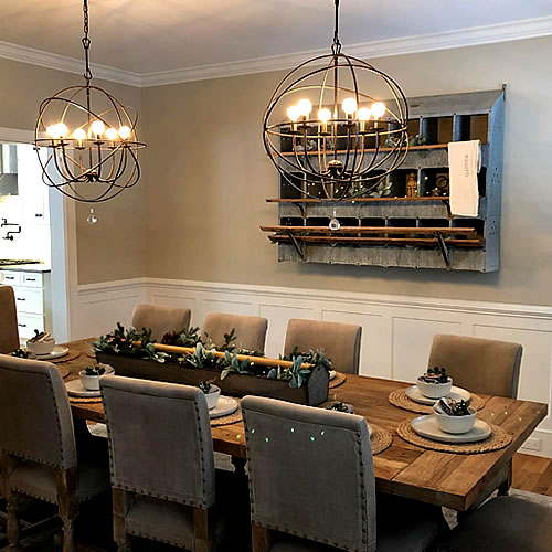 D.E. Small Electric - MA Dining Room Lighting installation